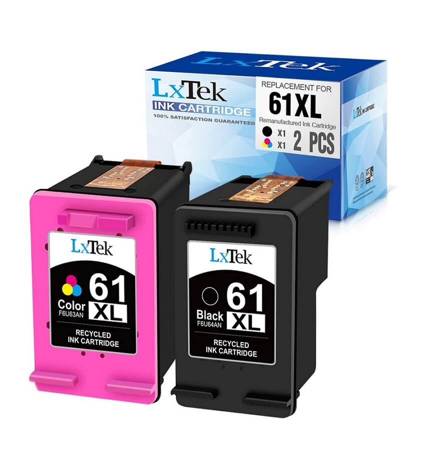 LxTek Remanufactured Ink Cartridge Replacement for HP 61XL 61 XL