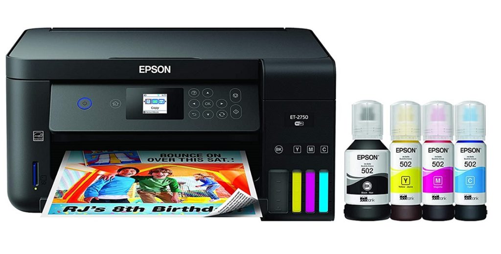 Epson EcoTank ET 2750 Wireless Color All in One Cartridge Free super ink saver printer for longest last